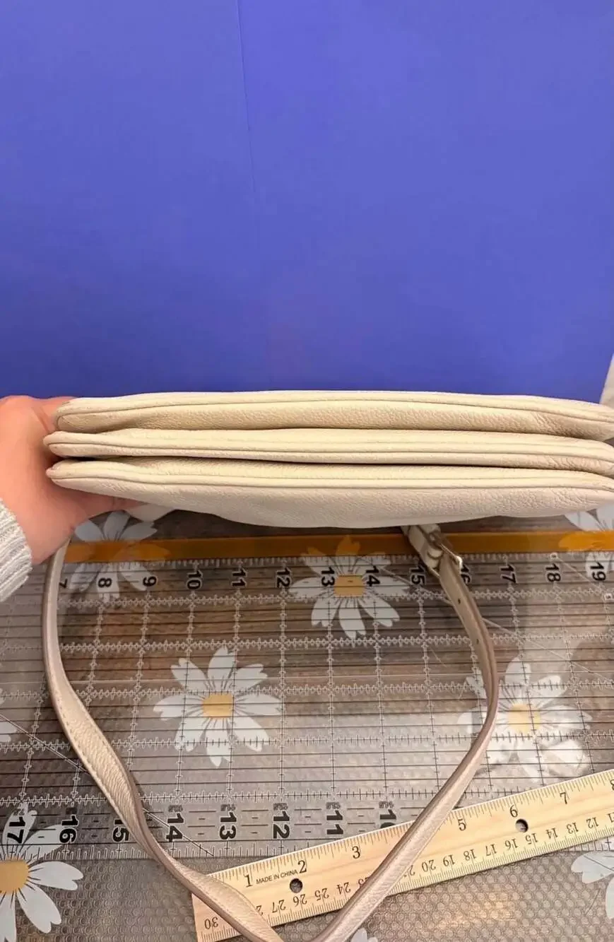 Kate Spade Bailey Textured Pebbled Leather Crossbody Bag in Buttermilk